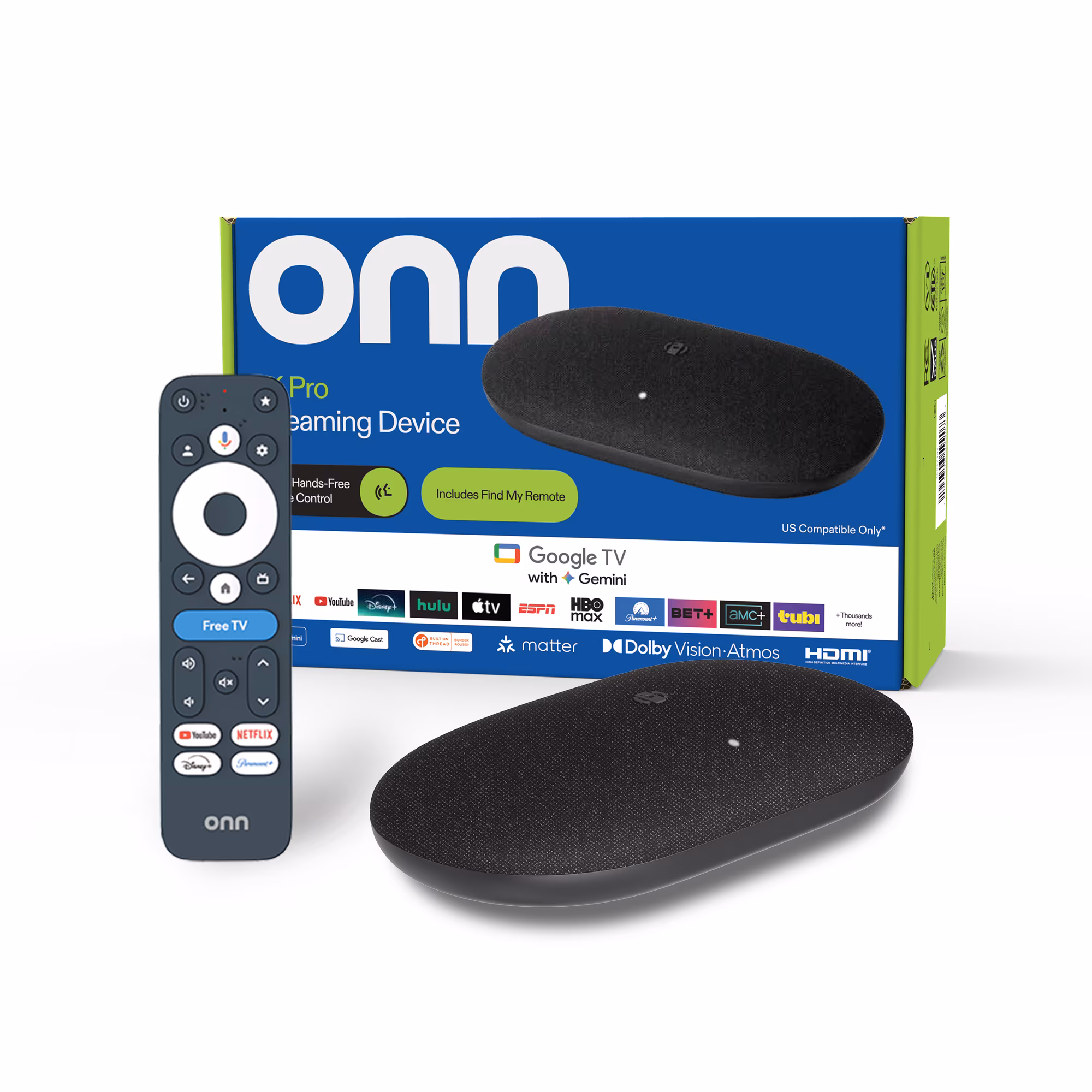 onn. Google TV 4K Pro Streaming Box