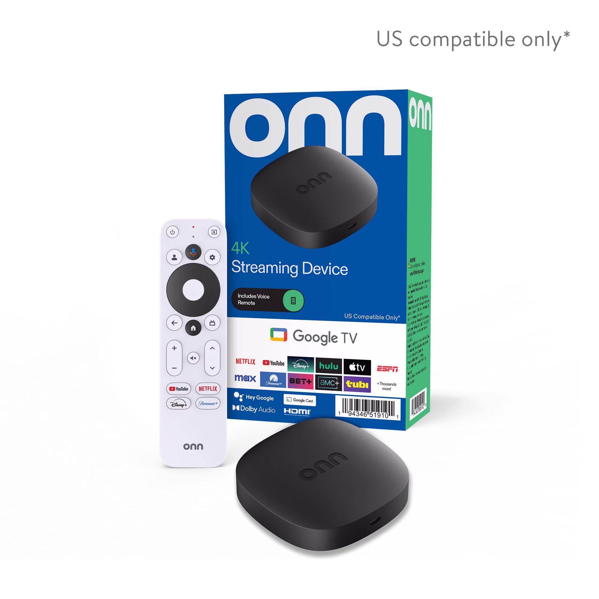 onn. Google TV 4K Streaming Box